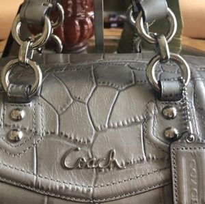 Vintage Coach Ashley Embossed Croc Satchel
